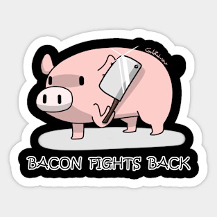 Bacon Fights Back Sticker